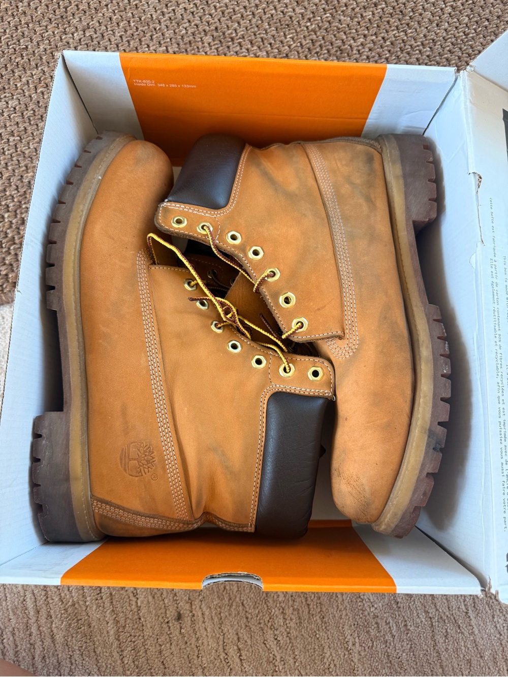 Timberland Wheat Nubuck 6-Inch Men's Work Boots